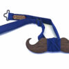 papillon legno baffo blu gigetto