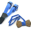 papillon legno bretelle blu celeste personalizzate gigetto