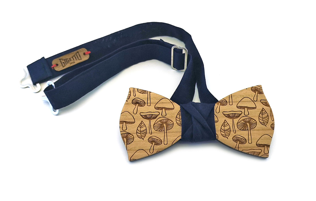 papillon legno funghi ciliegio blu gigetto1