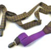 bretelle lana verde elastico viola artigianali gigetto