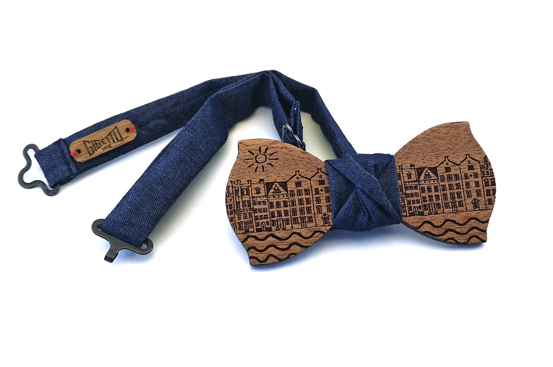 papillon legno case mare sole mogano jeans gigetto