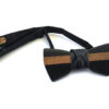 papillon legno nero ecopelle riga ciliegio gigetto