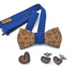 farfallino legno papillon uomo mogano blu cuori gemelli spilla gigetto farfallino legno papillon uomo mogano blu cuori gemelli spilla gigetto