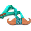 gigetto1910 papillon baffo legno ciliegio verde acqua tiffany pois