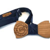 gigetto1910 papillon legno diocettesimo cotone blu notte