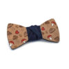 gigetto1910 papillon legno funghi dipinto a mano blu