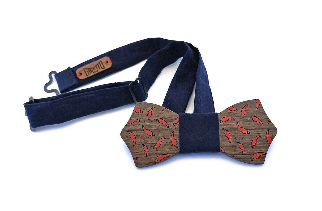 gigetto1910 papillon legno peperoncini rossi gigetto1910 papillon legno peperoncini rossi