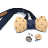 papillon ancore legno gemelli ras blu gigetto1910 papillon ancore legno gemelli ras blu gigetto1910