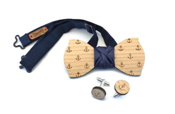 papillon ancore legno gemelli ras blu gigetto1910