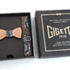 papillon bretelle paisley fantasia ciliegio legno uomo gigetto