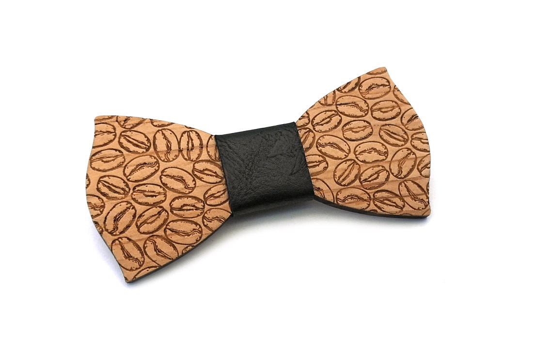 papillon legno chicchi caffe nero gigetto1910 papillon legno chicchi caffe nero gigetto1910