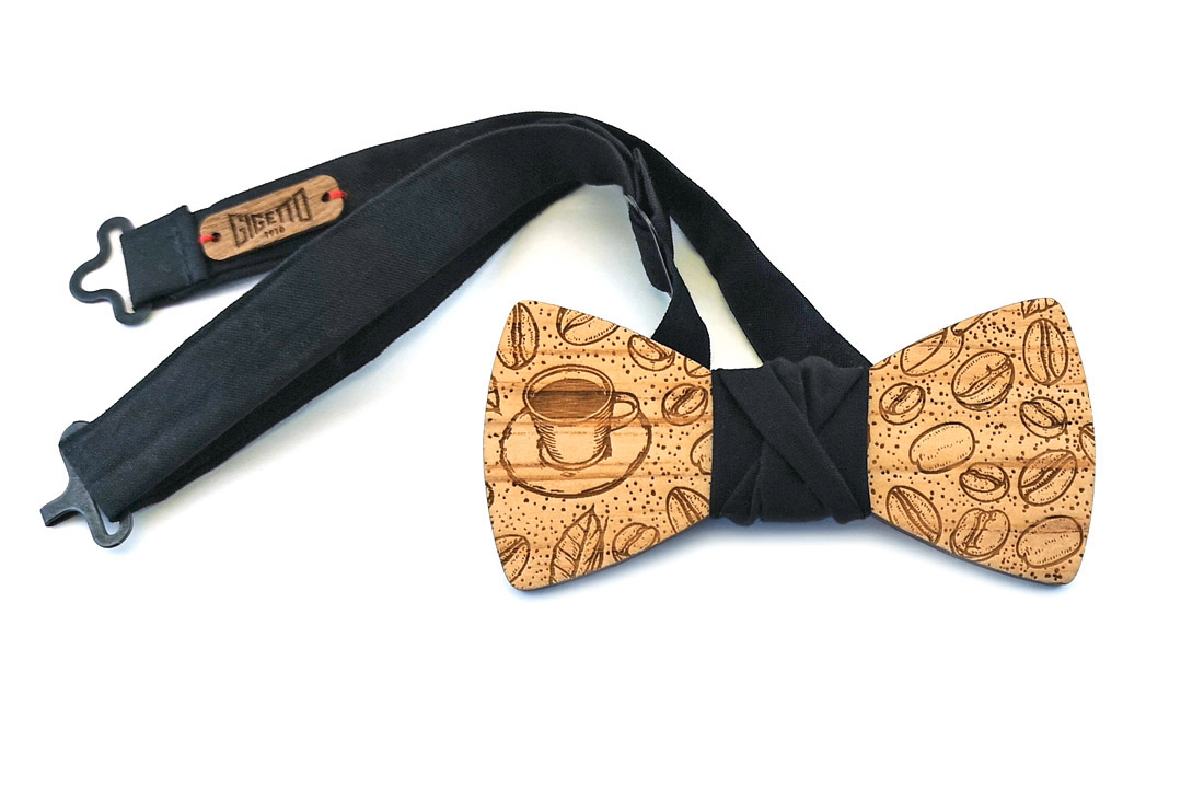 papillon legno tazzina caffè nero gigetto1910 papillon legno tazzina caffè nero gigetto1910