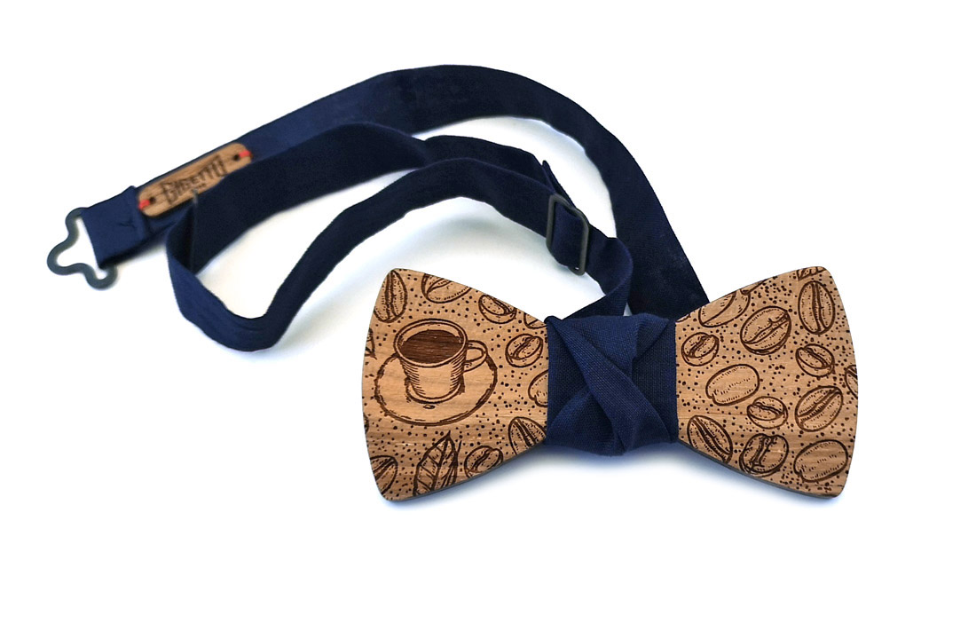 papillon legno tazzina caffè blu gigetto1910 papillon legno tazzina caffè blu gigetto1910
