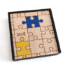 scatola legno confezione regalo papillon legno puzzle tasselli colorati a mano gigetto 1910