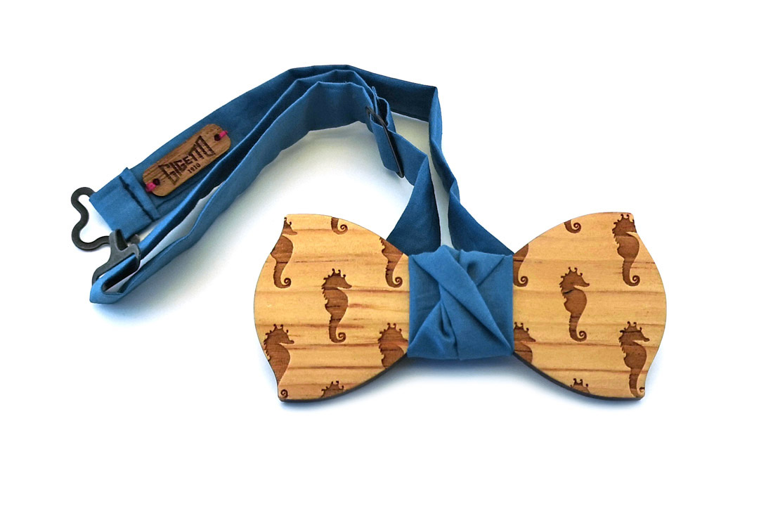 papilln legno abete cavallucci marini celeste gigetto
