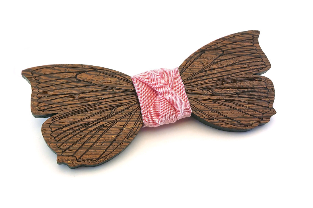 papillon donna legno farfalla dream wenge rosa gigetto1910