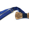 papillon legno tigre blu gigetto