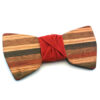 gigetto papillon legno dandy ocra rosso elegante uomo
