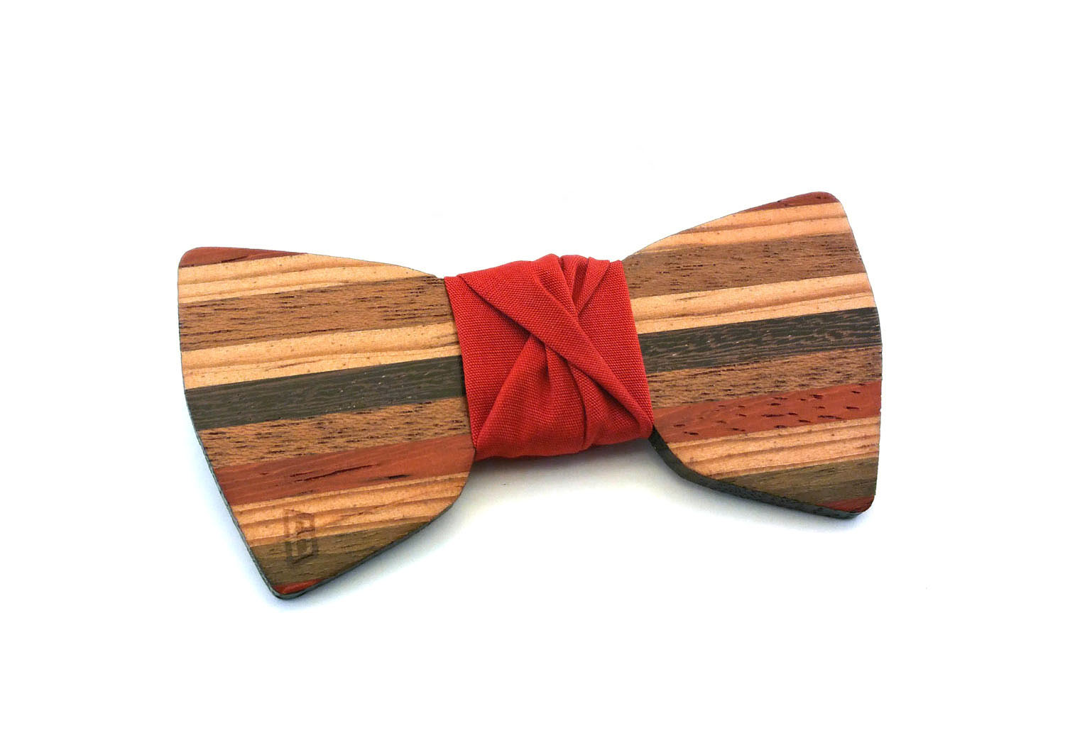 gigetto papillon legno dandy ocra rosso elegante uomo