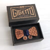 papillon legno mare ancore rosa dei venti gemelli acciaio blu notte mogano regalo uomo gigetto1910