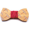papillon legno abete uccelli ornitologo natura dipinto a mano Gigetto1910