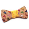 papillon legno adulto bambino colorato simpatico creativo aironi uccelli Gigetto1910 fatto a mano