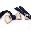 papillon legno adulto bambino bucato frassino blu gigetto1910