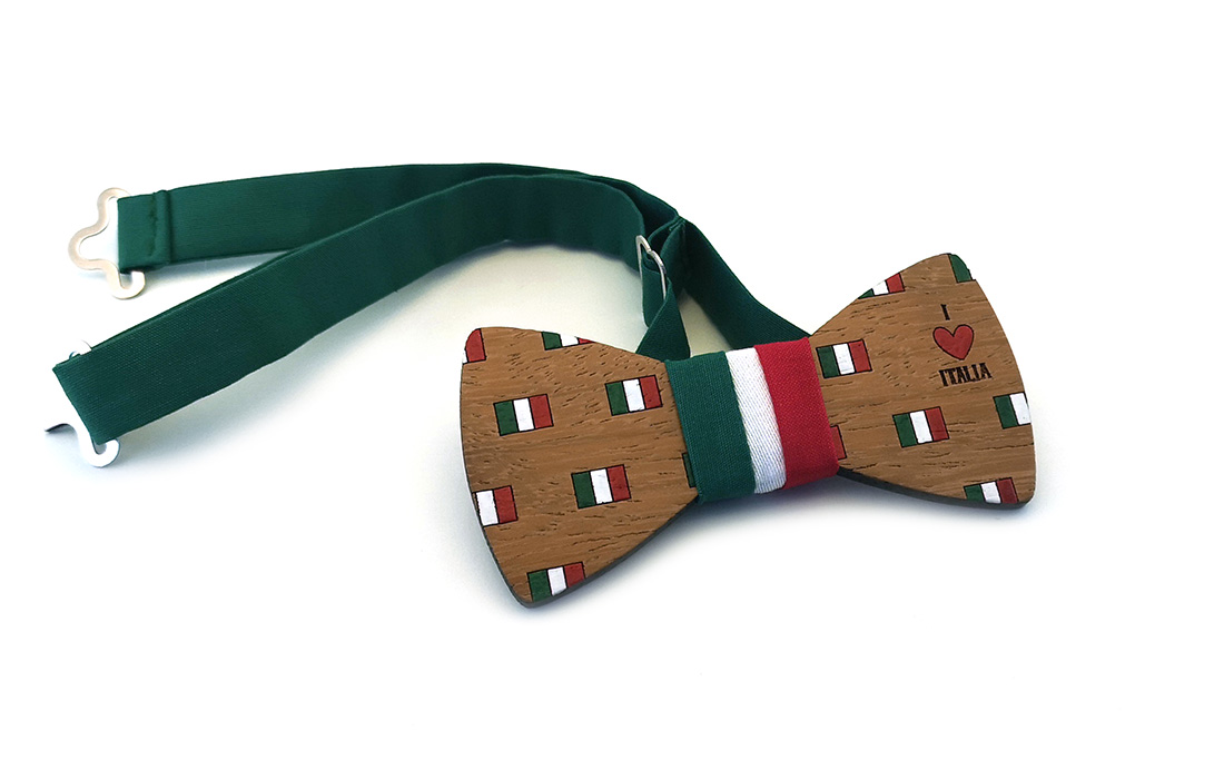 papillon legno bandiera italiana gigetto1910 (2)