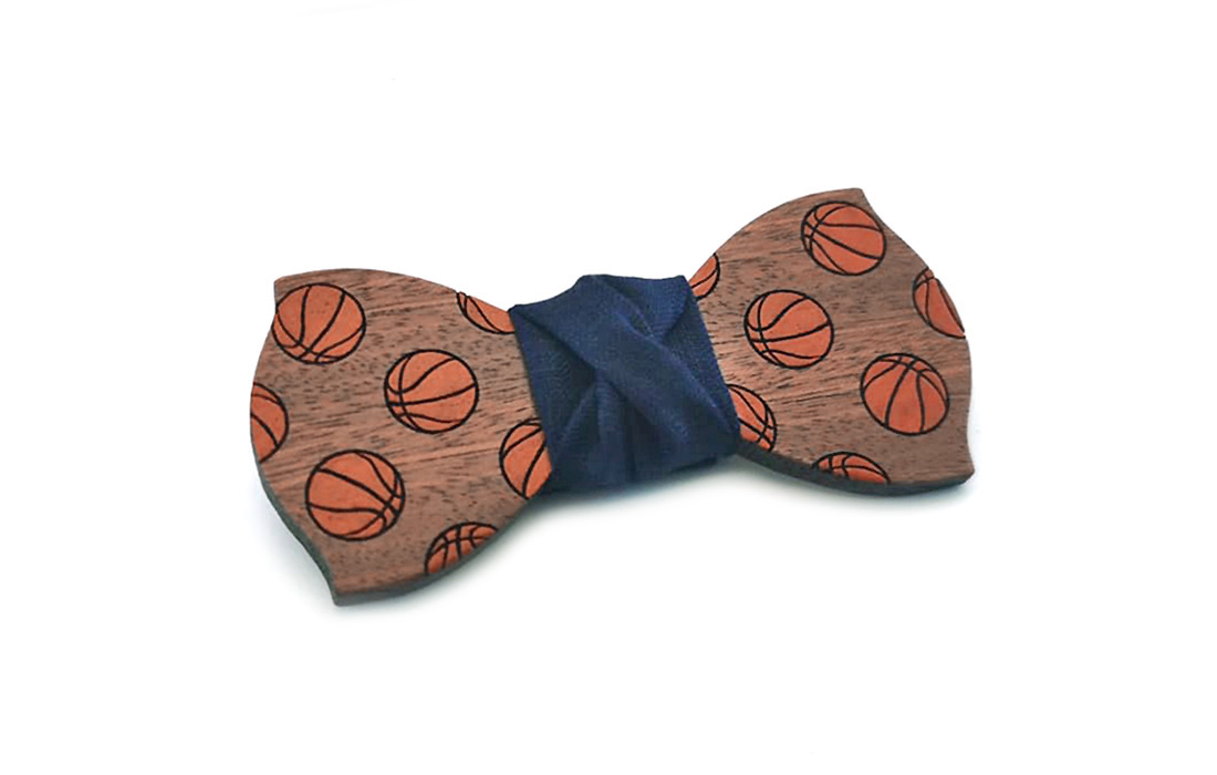 papillon legno palloni basket dipinto a mano gigetto1910